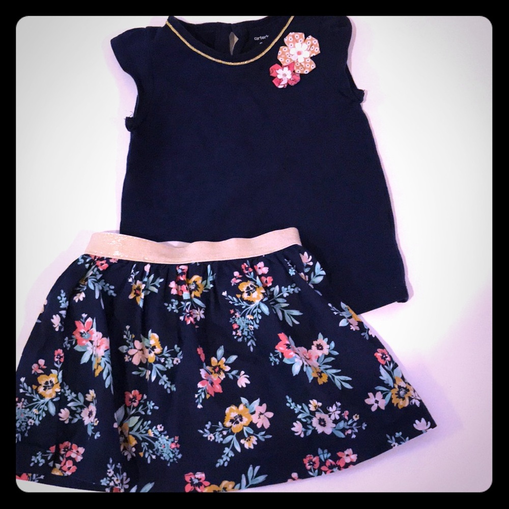 3T Carter’s 2-piece set skirt and top